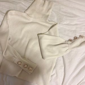 Forever 21 white turtleneck sweater